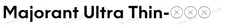 Majorant Ultra Thin字体转换
